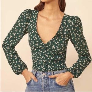 REFORMATION NELL TOP Size M in Annette